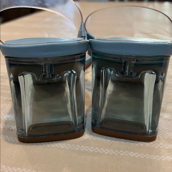 Schutz Ariella Acrylic/Sky Blue Mid Heel size 10 women’s - Picture 4 of 9